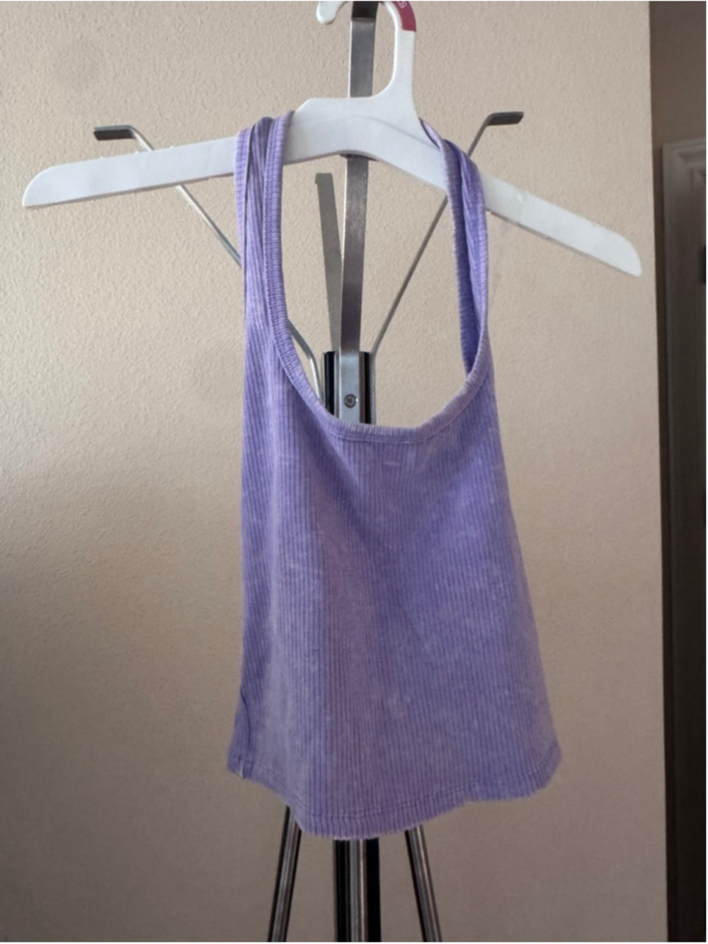 Wild Fable Purple Ribbed Halter Tank Top XXS